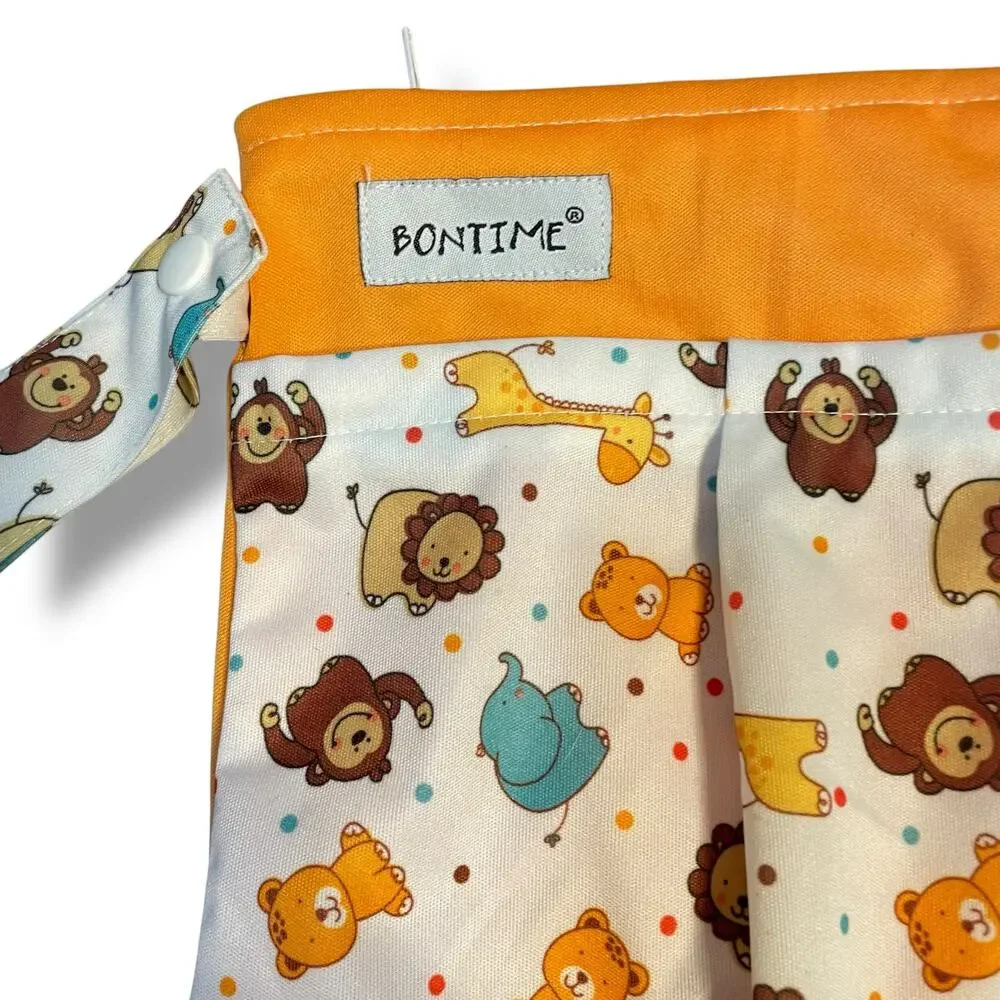 Bontime Wet Bag Double Zip Waterproof Diaper Pouch Expands Swim Laundry Travel